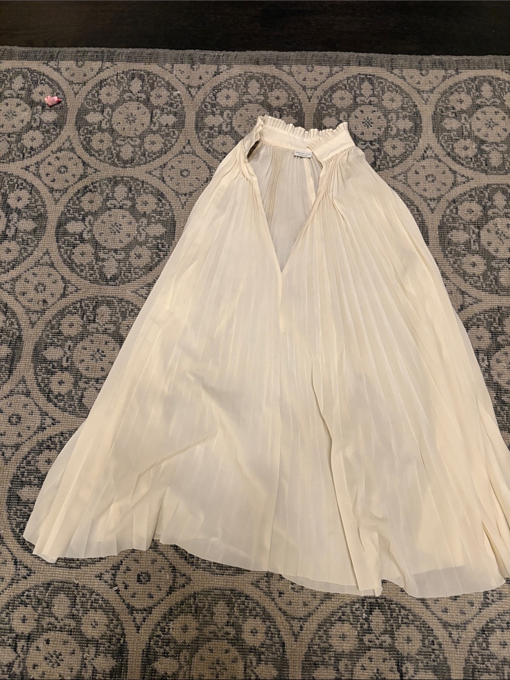 Aritzia Babaton Pleated Halter Top with Collar